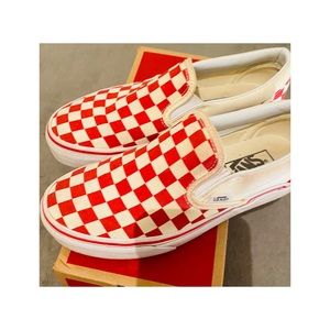 Red Checkerboard Vans